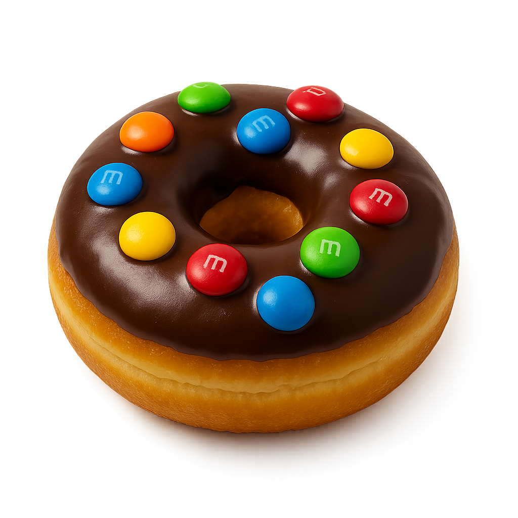 Dona de Chocolate con M&M's