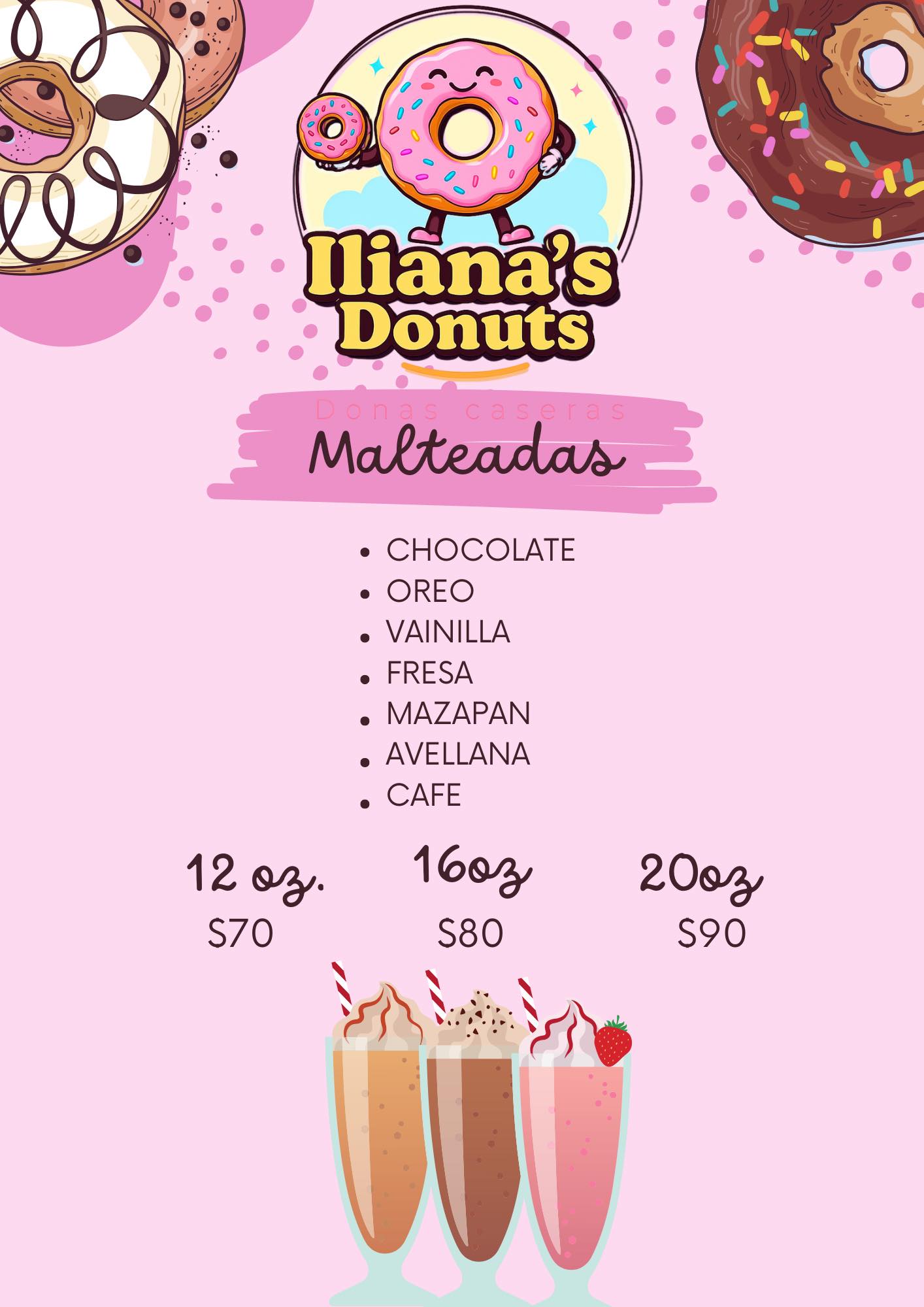 Menú Malteadas
